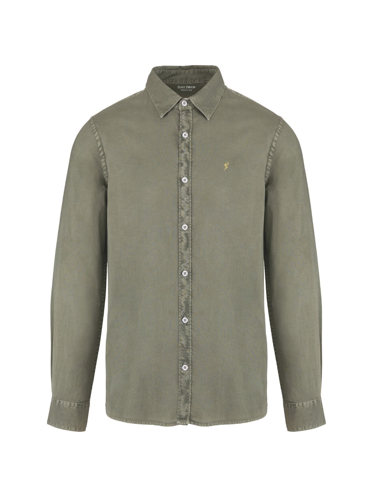 Herren Hemd Washed Pale Khaki