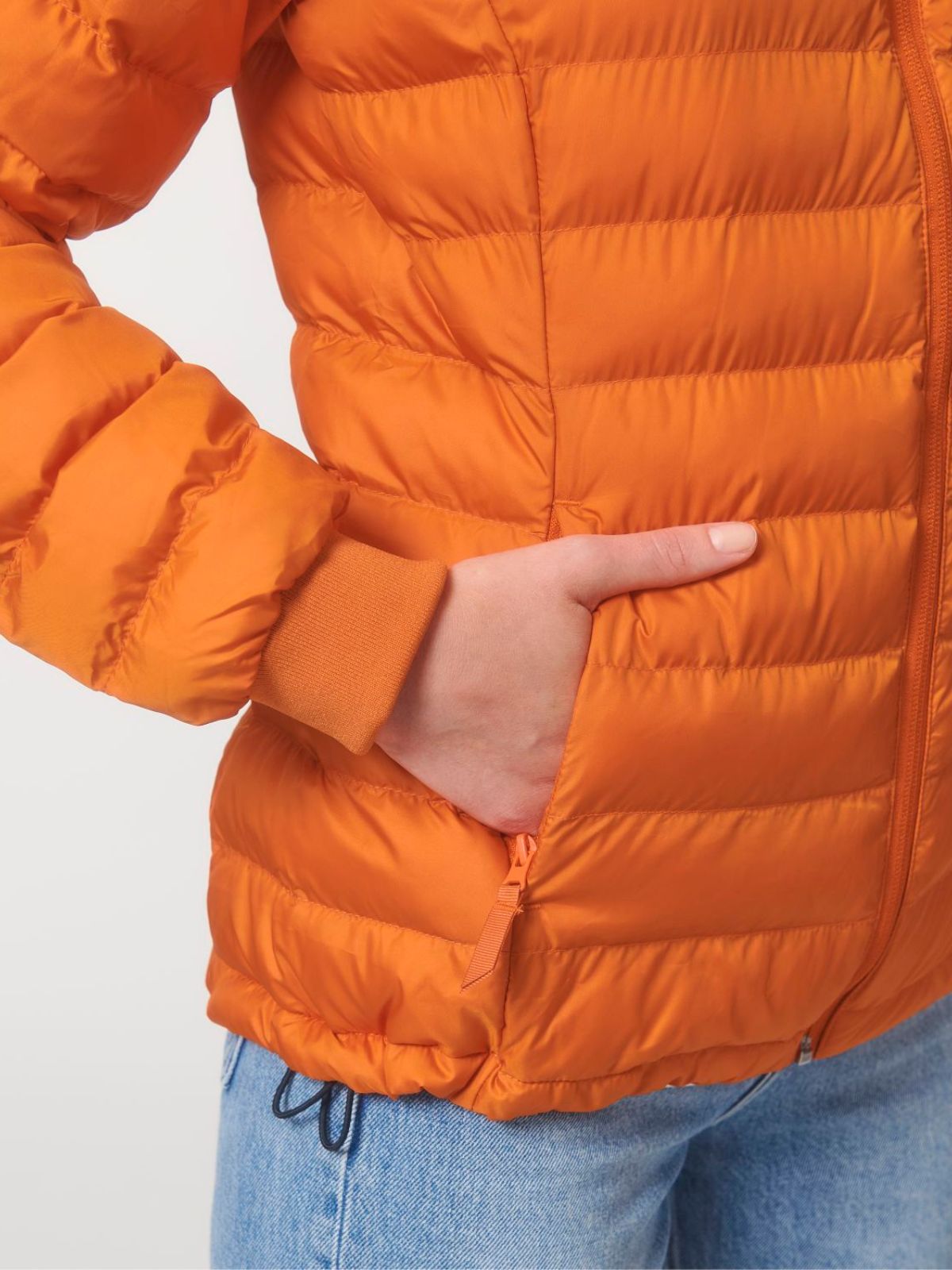 Damen Steppjacke Flame Orange