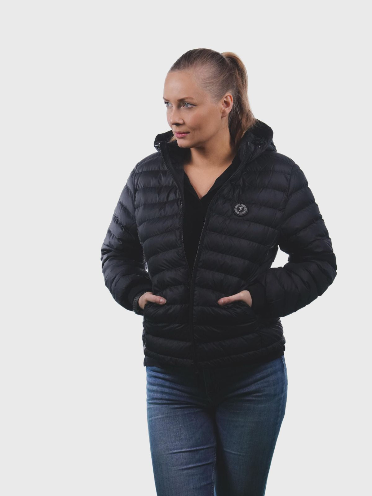 Damen Steppjacke Black