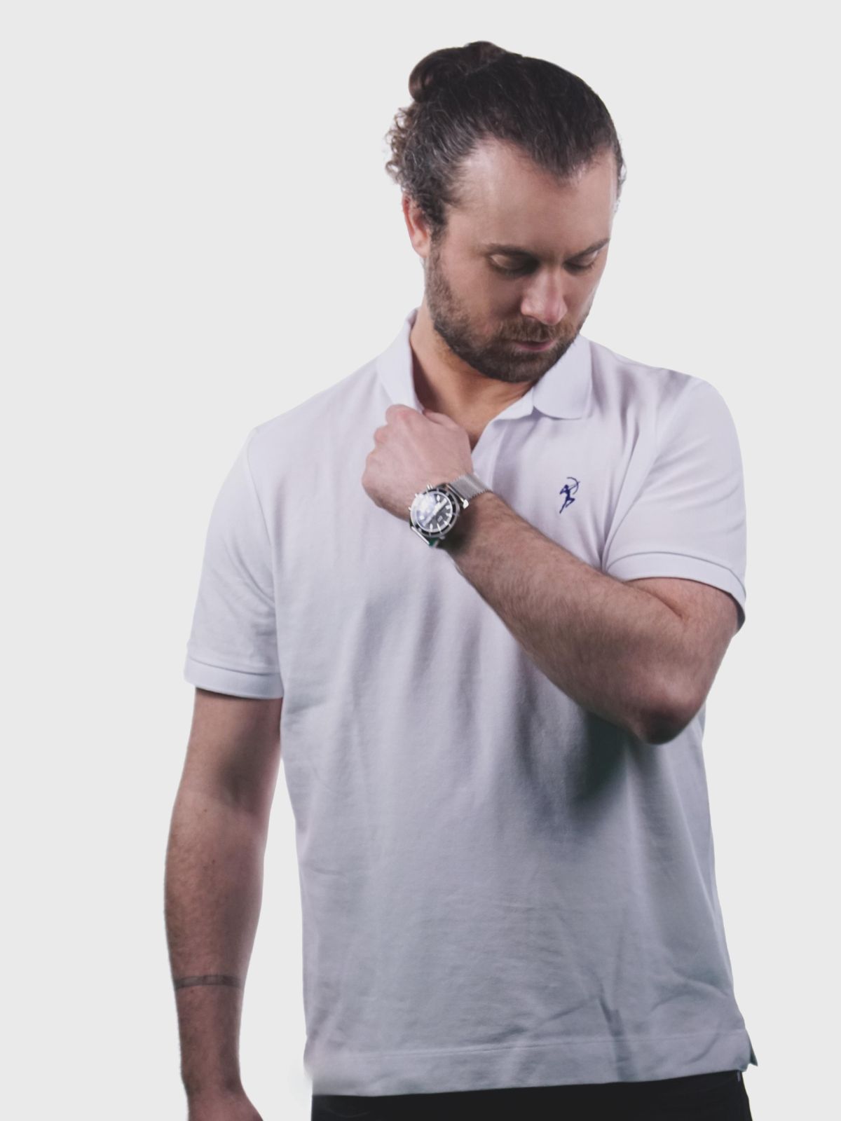 Herren Polo White