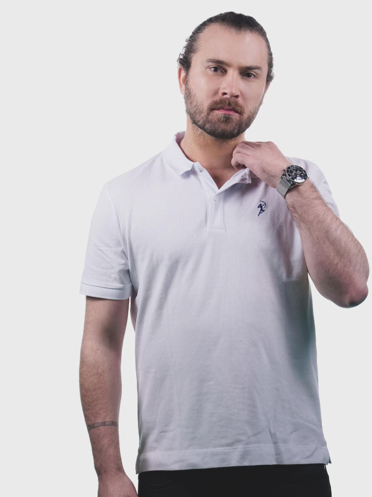 Herren Polo White