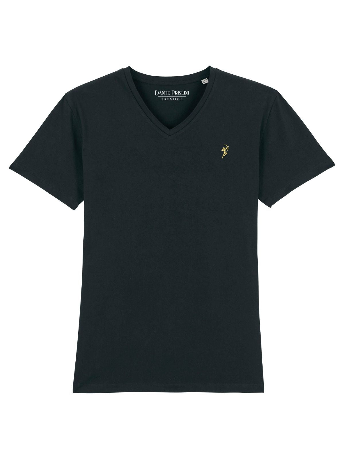 Herren T-Shirt V-Neck Black
