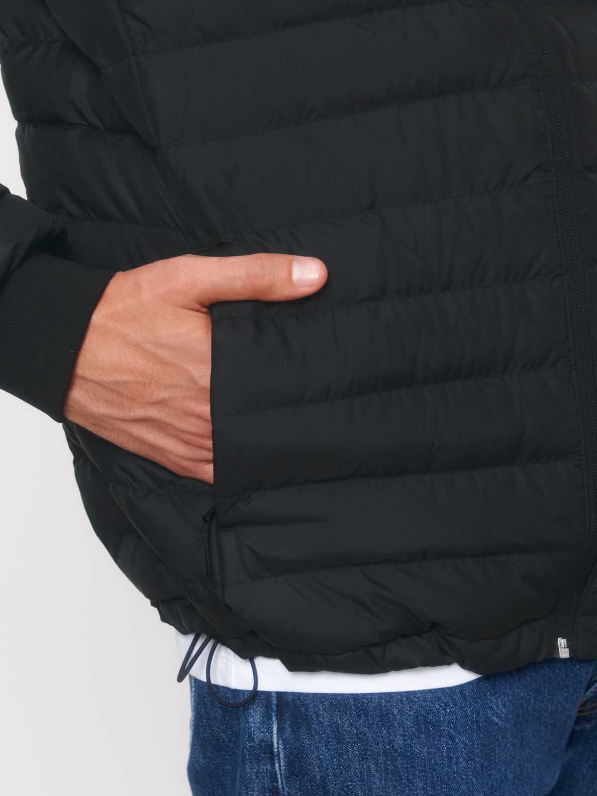 Herren Steppjacke Black